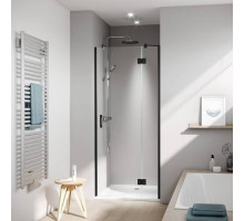 Дверь в нишу Kermi LIGA 1000x2000 мм Schwarz Soft прозрачное стекло Kermiclean LI SFR 10020 3PK