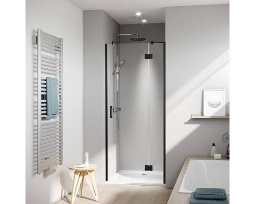 Дверь в нишу Kermi LIGA 900x2000 мм Schwarz Soft прозрачное стекло Kermiclean LI SFR 09020 3PK