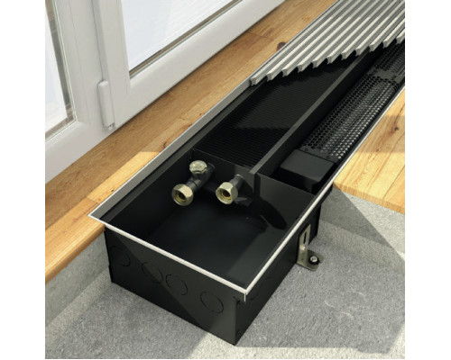Конвектор внутрипольный Kermi KVQ 300x110x1250 мм с вентилятором KVQ30110125L01M